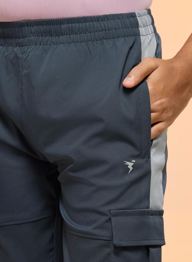 Technosport Boys Straight Fit Cargo Trackpants With Ts Flexi - Image 3